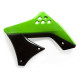 Acerbis Kawaski KX-F250 black/green radiator fins (0013136.553.009)