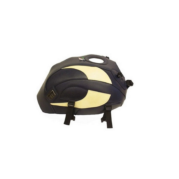 Bagster navy/cream tank mat (1348E)