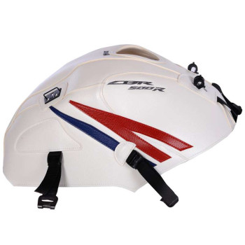 Tapis de réservoir Bagster blanc rouge baltique (1710A) Honda CBR500R Tapis de réservoir Bagster blanc rouge baltique (1710A) Honda CBR500R