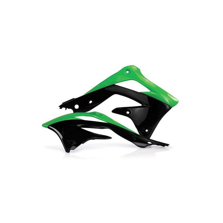 Acerbis Kawaski KX-F450 black/green radiator fins (0016319.377)