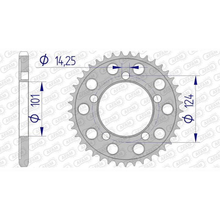 AFAM 40 teeth not 525 type 72801 KTM SMC 950 R Supermoto