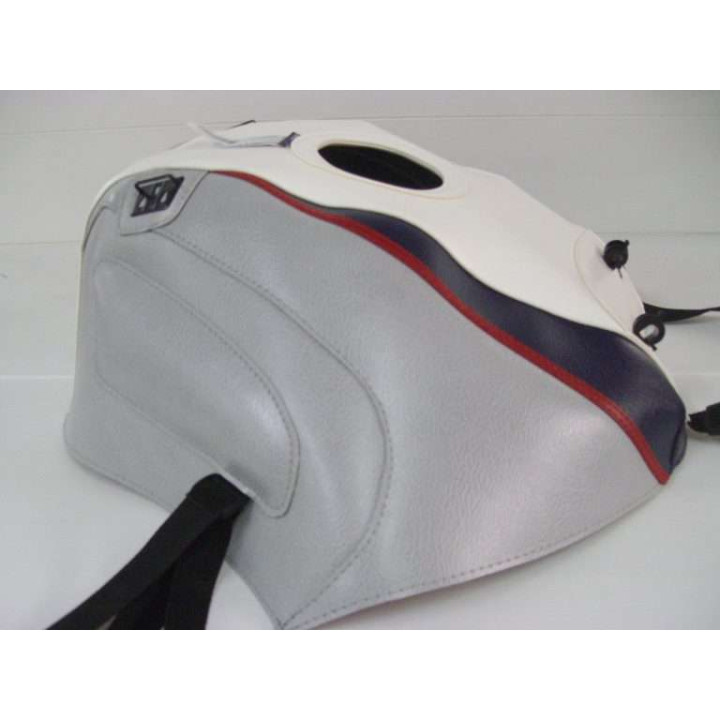 Bagster tank mat white/light grey/red navy stripe (1114D) Yamaha FJ1200