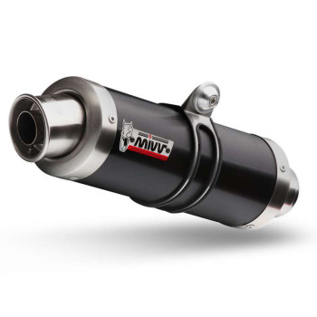Approved muffler x2 Mivv GP Inox black (K.010.LXB) Kawasaki Z1000