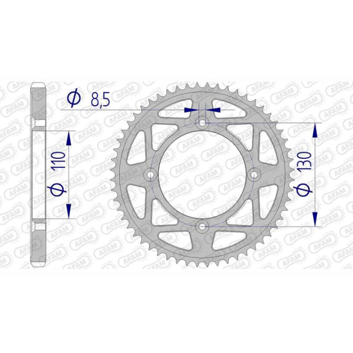 AFAM 50 teeth not 428 type 11111 Honda CR 80 R