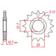 Pignon JT 16 dents pas 520 type 1595