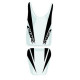 Saddle cover Bagster (2159H) White/Black/Black Letters Honda CBR125 07-08