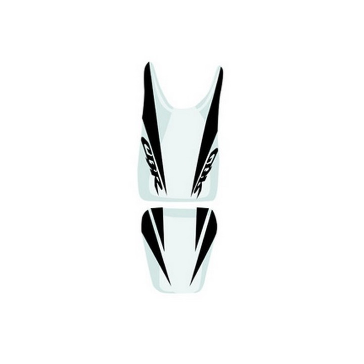 Saddle cover Bagster (2159H) White/Black/Black Letters Honda CBR125 07-08