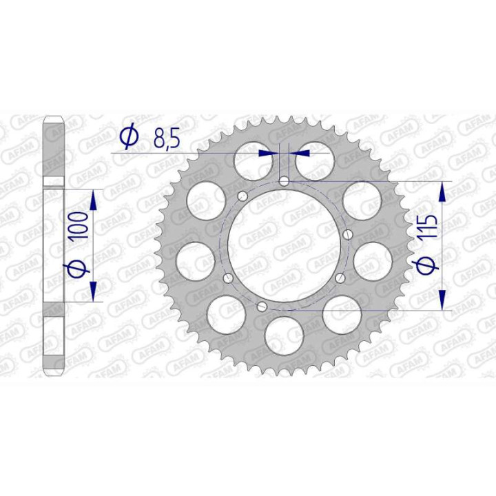 AFAM 50 teeth not 428 type 93117 Beta 50 RR Enduro 