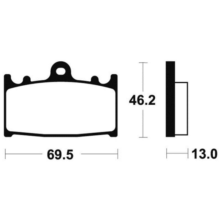 Plaquettes de frein moto métal fritté Bendix MR289