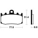 BENDIX MA296 organic brake pads