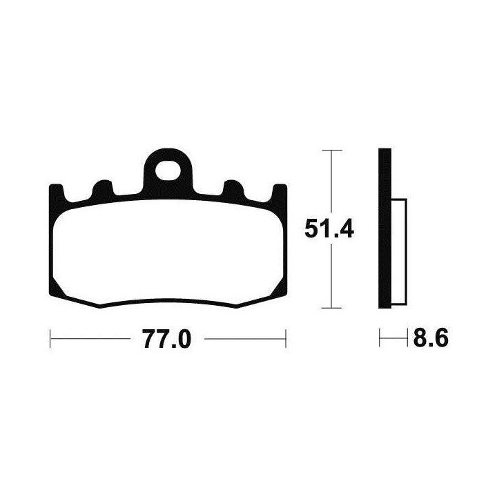BENDIX MA296 organic brake pads