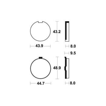 Plaquettes de frein organique BENDIX MA24