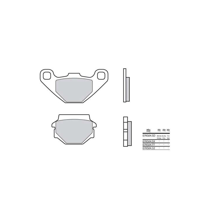 BREMBO sinter brake pads 07KS04SD
