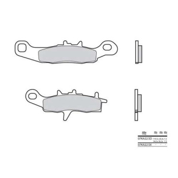 Plaquettes de frein sinter BREMBO 07KA22SD