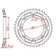 Couronne acier JT 43 dents pas 520 type 477