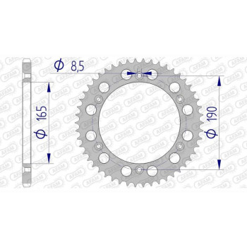 AFAM 54 teeth not 520 type 72303 KTM GS 125