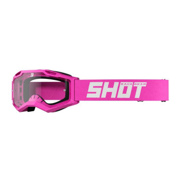 Masque moto cross Shot ASSAULT 2.0 SOLID NEON PINK GLOSSY