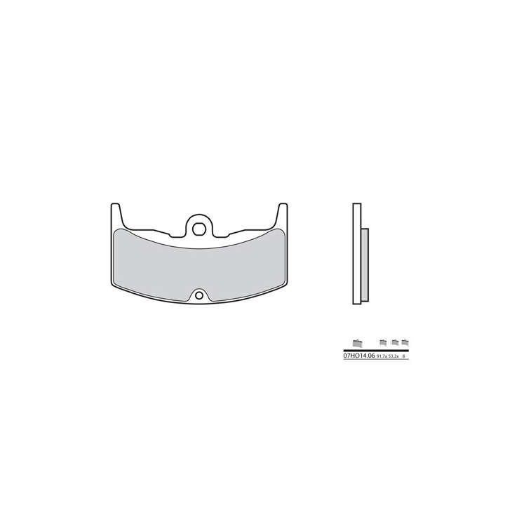 BREMBO organic brake pads 07HO1406