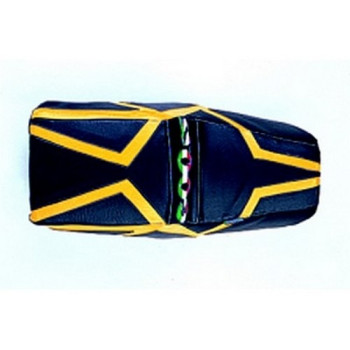 Housse de selle Bagster (2081B) Noir/Safran/Lettres Vertes Blanches et Rouges Ducati 400/600/750/900 SS 93-98 Housse de selle Bagster (2081B) Noir/Safran/Lettres Vertes Blanches et Rouges Ducati 400/600/750/900 SS 93-98