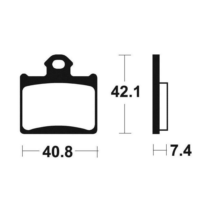 Brake pads metal fried BENDIX MO372
