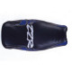 Housse de selle Bagster (2024L) Noir/Bleu De Chine/Lettres Argent Kawasaki ZZR600 96