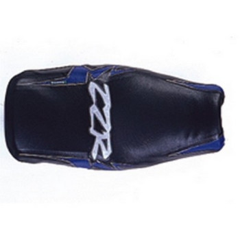 Housse de selle Bagster (2024L) Noir/Bleu De Chine/Lettres Argent Kawasaki ZZR600 96 Housse de selle Bagster (2024L) Noir/Bleu De Chine/Lettres Argent Kawasaki ZZR600 96