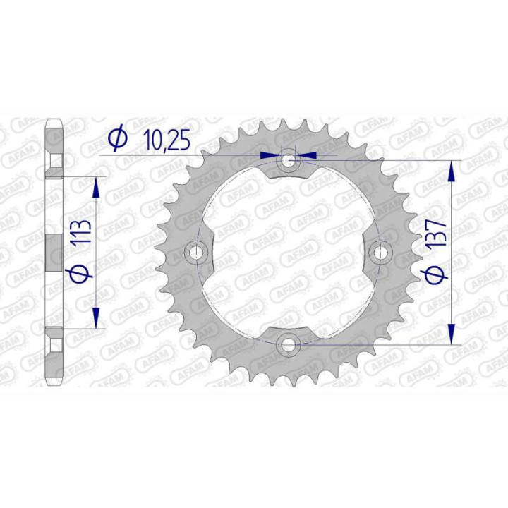 AFAM 38 teeth not 520 type 15412 Suzuki LT-R 450 QuadRacer