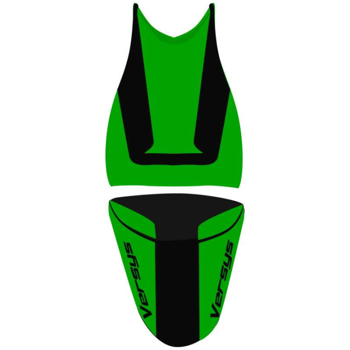 Saddle cover Bagster (2193D) Green Mother/Black/Black Letters Kawasaki VERSYS 08