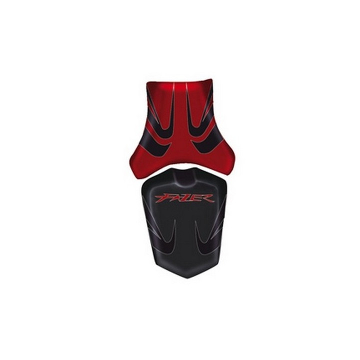 Housse de selle Bagster (2174I) Rouge Fonce/Noir Lettres Rouges Foncees Yamaha FZ1 FAZER 09
