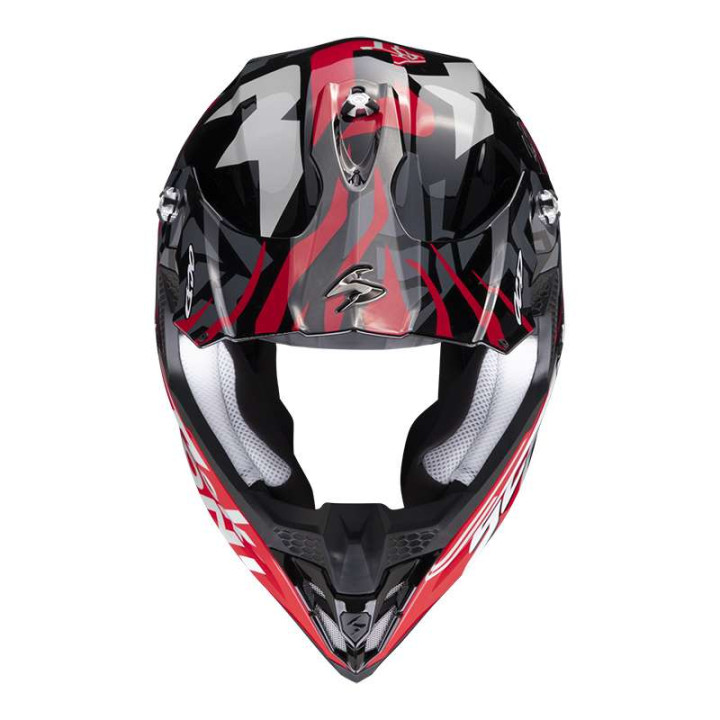 Casque cross Scorpion VX-16 EVO AIR ROK BAGOROS Noir / Rouge Casque cross Scorpion VX-16 EVO AIR ROK BAGOROS Noir / Rouge