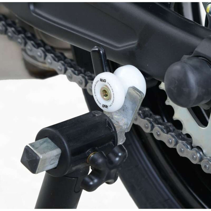 R&amp-G motorcycle diabolos WHITE M8x125