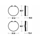 Plaquettes de frein organique BENDIX MA18