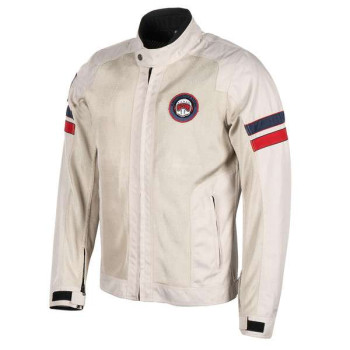 Helstons ELRON Air Silver/Red/Blue summer motorcycle jacket