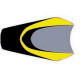 Housse de selle Bagster (2050G) Jaune/Argent/Noir Ducati 600/750/900 MONSTER 00