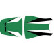 Saddle cover Bagster (2089P) Green/White/Black/Black Letters Kawasaki ZX9 R NINJA/ZX 9 R 03-04