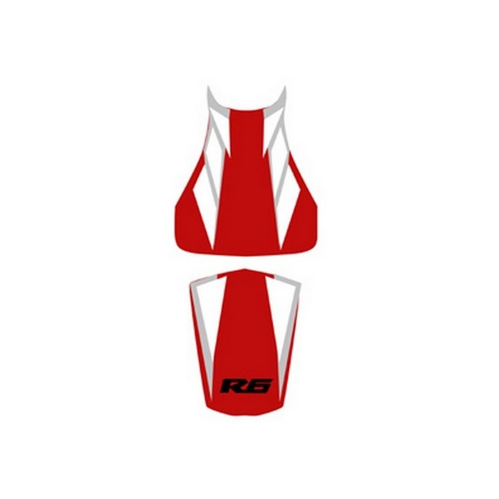 Housse de selle Bagster (2166C) Rouge/Blanc/Acier/R Noir Yamaha YZF-R6 05