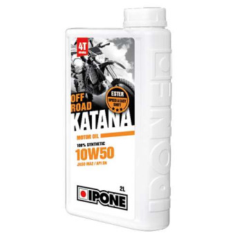 IPONE - Huile moteur 4T 10W50 Katana Off Road - 2 litres IPONE - Huile moteur 4T 10W50 Katana Off Road - 2 litres