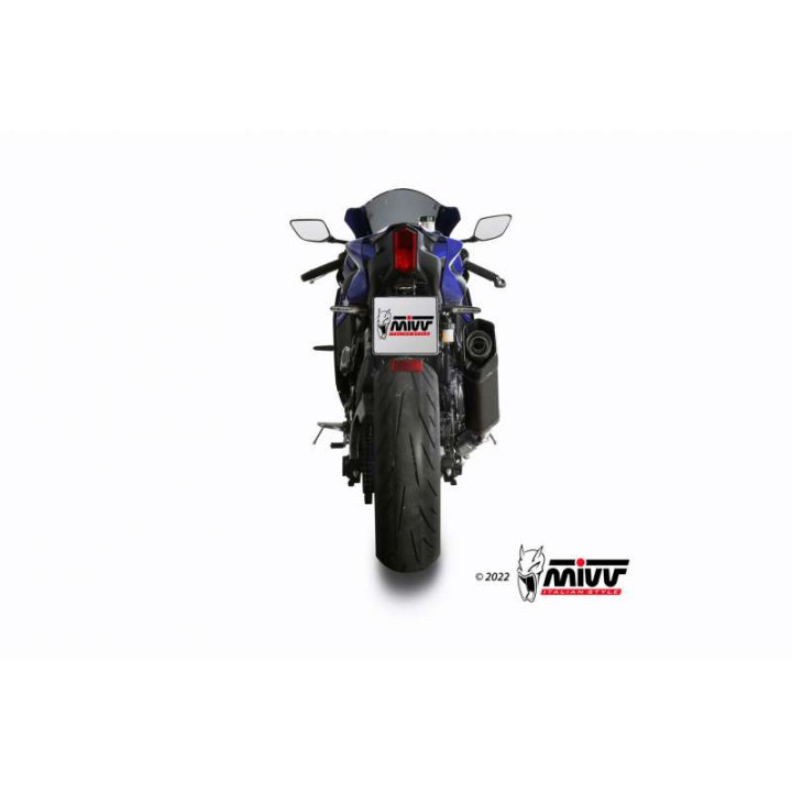 Ligne complète Mivv SR-1 Titane noir (Y.071.LR1TB) Yamaha YZF-R7