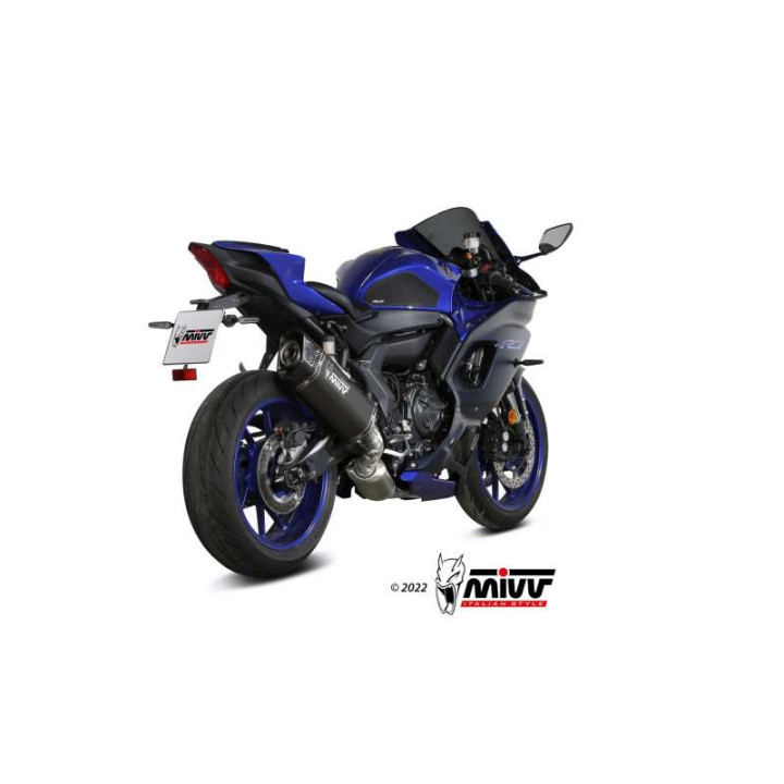 Ligne complète Mivv SR-1 Titane noir (Y.071.LR1TB) Yamaha YZF-R7
