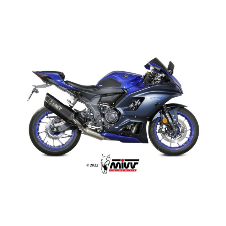 Ligne complète Mivv SR-1 Titane noir (Y.071.LR1TB) Yamaha YZF-R7