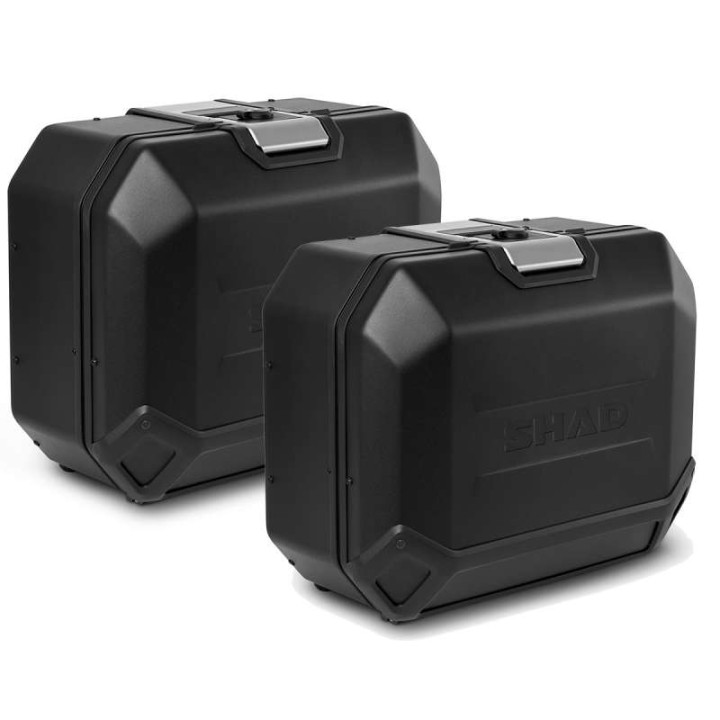 Shad TERRA TR36x2 BLACK aluminum suitcase kit + 4P brackets (H0XD714P) Honda X-ADV 2021