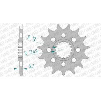 Pignon AFAM 16 dents pas 520 type 22902 Suzuki GSX-R 1000