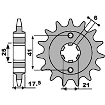 Pignon PBR 15 dents pas 525 type 284 Honda VFR400R NC 24 Pignon PBR 15 dents pas 525 type 284 Honda VFR400R NC 24