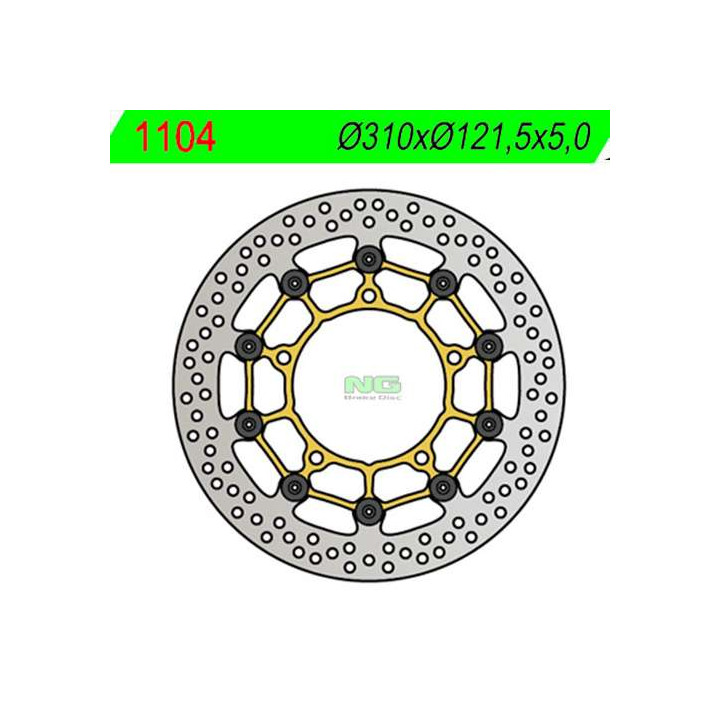 Front brake disc NG 1104 Suzuki GSR, INAZUMA 250, GLADIUS, BANDIT, VSTROM, B-KING, HAYABUSA