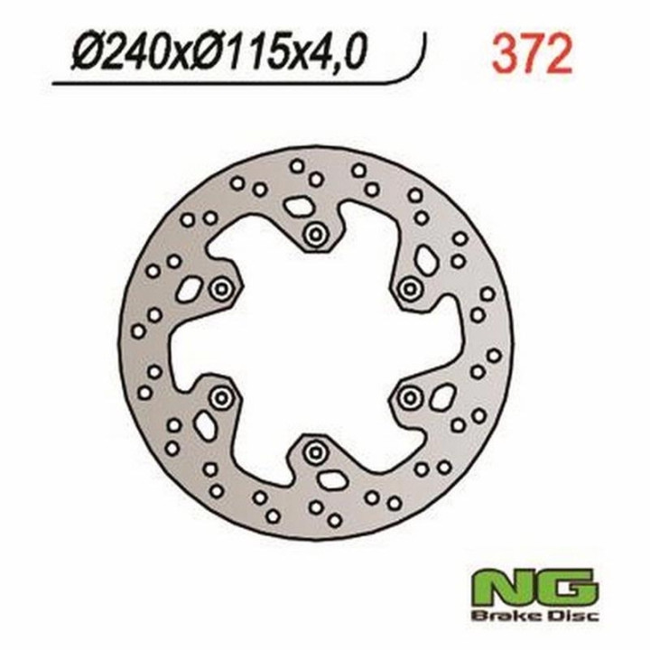 Rear brake disc NG 240mm Yamaha YZ/YZF, WR/WRF 125-450