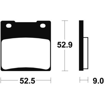 Plaquettes de frein moto métal fritté Tecnium MR56