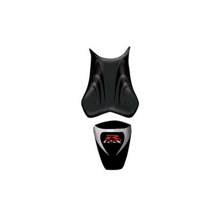 Housse de selle Bagster (2209A) Noir/Noir Mat/Lettres Rouges et Grises Suzuki GSX1000R 09-11