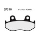 Semi-metal brake pads Nissin 2P-310NS