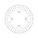 Rear brake disc Brembo Series Oro 68B407J3