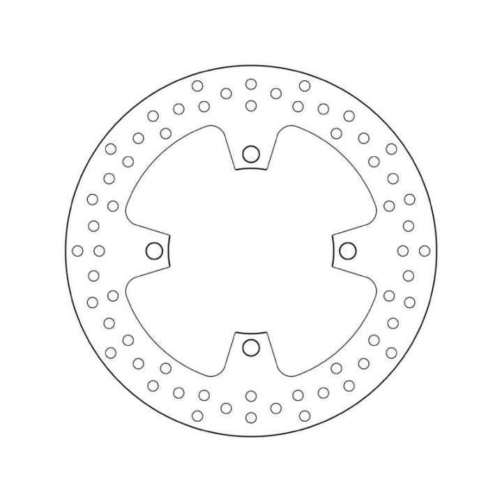 Rear brake disc Brembo Series Oro 68B407J3